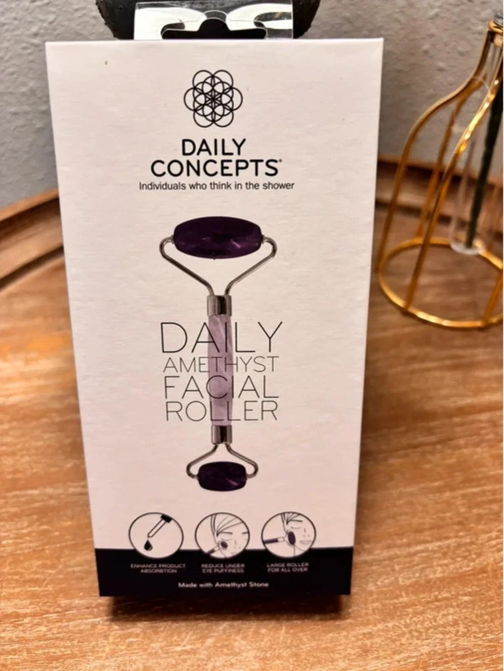 Amethyst facial roller